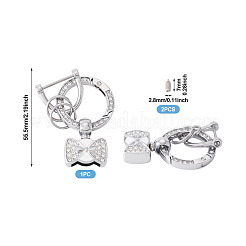 1 шт. брелки с пружинными кольцами из сплава со стразами своими руками&nbsp;FIND-TA0008-54B-P