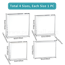 4 шт. 4-х стилевые акриловые подставки для дисплеев ODIS-GA0001-58