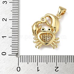 Pendentifs en laiton zircon cubique transparent&nbsp;KK-L257-02G-01