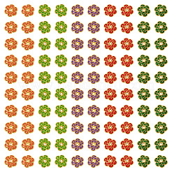 200 шт. 5-цветные эмалевые колпачки для бусин&nbsp;FIND-TA0008-37