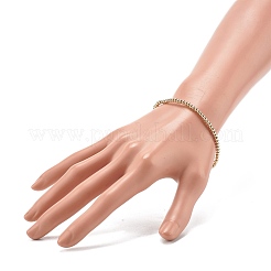 Круглый браслет из пластиковых бусин ccb для девушек и женщин&nbsp;BJEW-JB07002-01