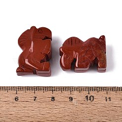 Statuetta di cavallo in diaspro rosso naturale&nbsp;DJEW-N005-01D