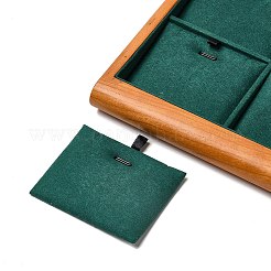 Présentoirs en bois à 12 fente avec pendentif en velours&nbsp;VBOX-C003-07A