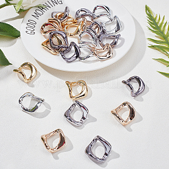 120 шт. 4 цвета ccb пластиковые соединительные кольца CCB-PH0001-12