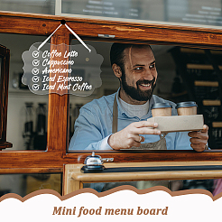 Волнистый прямоугольник акриловый пустой знак подвеска украшения DIY-GA0006-39