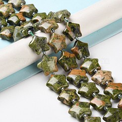 Природные Unakite бисер нитей G-NH0005-014