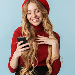 4 шт. 2-х видов стеклянных и акриловых мобильных ремешков HJEW-DR00055