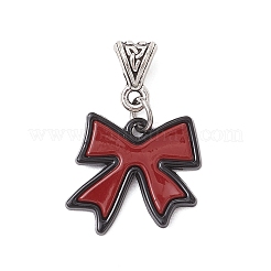 Подвески из сплава с двойным экраном красного и черного цвета PALLOY-JF04062