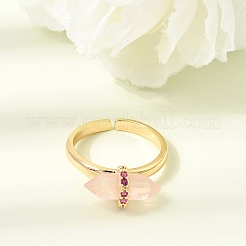 Bagues ouvertes en laiton avec micro pavé de zircones cubiques pour femmes&nbsp;GG-CBA0B5A-03G-04