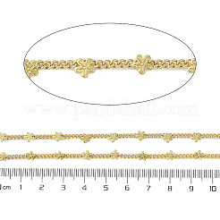 イオンプレーティング（IP）304ステンレススチールカーブチェーン  スプールで  ハンダ付け  ゴールドカラー  5.5x5.5x0.5mm&nbsp;AJEW-Q150-04G-03
