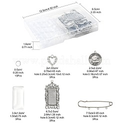 Наборы для изготовления прямоугольных подвесок своими руками&nbsp;DIY-FS0009-40