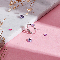 1 шт. 925 регулируемых кольца из стерлингового серебра&nbsp;STER-BC0002-66P-01