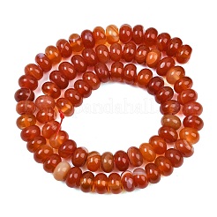 Chapelets de perles rouges en agate naturelle&nbsp;GG-CBAD029-B02-5x8mm