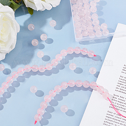 Природного розового кварца нитей бисера&nbsp;G-OC0001-02-10mm