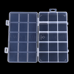 Прямоугольный полипропиленовый контейнер для хранения бусинок CON-N011-047