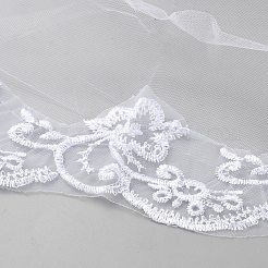 Brautschleier aus Polyesternetz&nbsp;AJEW-WH0348-559