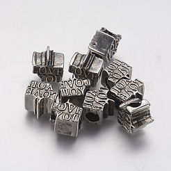 Ионное покрытие (IP) 304 нержавеющая сталь европейские бусины&nbsp;STAS-J022-111AS