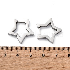 Серьги-кольца Huggie Hoop из нержавеющей стали 304&nbsp;STAS-H156-05P