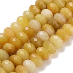 Природный Топаз нефрита бисер нитей G-C259-A07-8x12mm