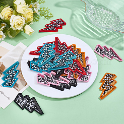 20 шт. 5 цвета компьютеризированная вышивка ткань утюгом / пришить патчи&nbsp;DIY-MA0006-83