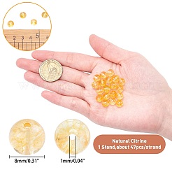 Природный цитрин бисер нитей G-AR0001-74