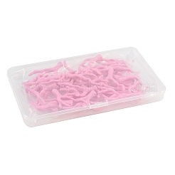 40PCSアクリルパーツ  模造サンゴ  パールピンク  48.5x33.5x7.5mm  穴：1.8mm&nbsp;OACR-FS0002-73