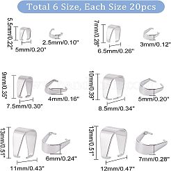 120 шт. 6 защелкивающихся дужки из нержавеющей стали 304 STAS-NB0001-38