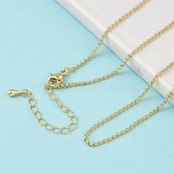 Ожерелья из латунной цепочки 1.5 мм&nbsp;LS-NJEW-P339-06G