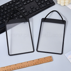 Cartellini dei prezzi cancellabili in pvc con corda&nbsp;CDIS-WH0021-069A-01