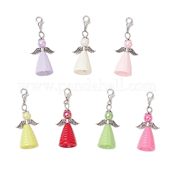 Украшения из акриловой подвески в виде ангела&nbsp;HJEW-JM03535-01