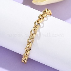 Браслеты на ногу из нержавеющей стали 304 Rolo Chain для женщин AJEW-U025-03G