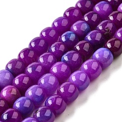 Природные окрашенные белого нефрита нитей бисера G-U023-B03-01