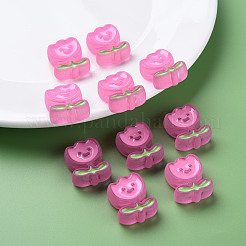 Прозрачные акриловые бусины X-MACR-S374-03B-02