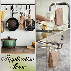 Подвесной держатель для полотенец из хлопка&nbsp;AJEW-WH20004-64C