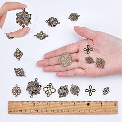 Соединительные элементы в тибетском стиле&nbsp;TIBE-SC0001-09AB-NF