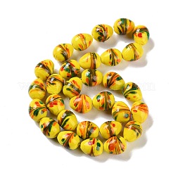 Бусы лэмпворк ручной работы LAMP-Q036-08E