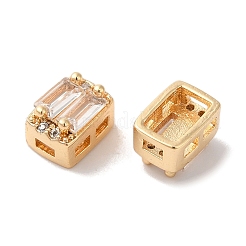 Латунные микропаве из прозрачного кубического циркония KK-G503-20G