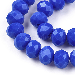 Fili di vetro in giada imitazione di colore solido opaco&nbsp;LS-EGLA-A044-P3mm-D32