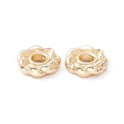 Perle d'alliage de placage de crémaillère&nbsp;LS-FIND-WH0118-08B-G