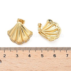 Серьги-гвоздики из циркония&nbsp;EJEW-Q017-05B-G