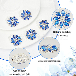 6 шт. латунные пуговицы с 1 отверстиями на ножке&nbsp;BUTT-FG0001-15C