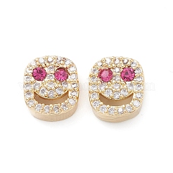 Латунные микро проложить кубического циркония бусы KK-M241-01O