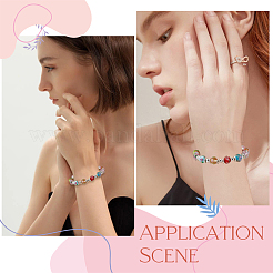 30шт 10 цвета ручной работы золотой песок бусины лэмпворк&nbsp;LAMP-PA0001-35