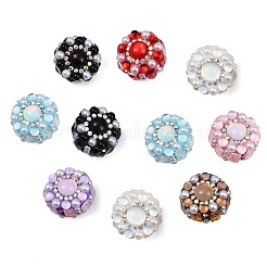 Инкрустация стекло полимерная глина стразы рондель бусины CLAY-A004-02