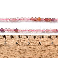 Натуральные кварцевые бусины супер семь нитей&nbsp;G-A276-C06-3mm