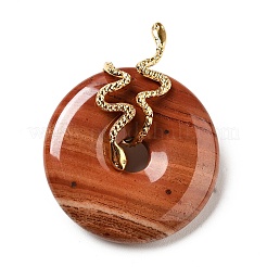 Природные красной яшмы подвески G-E088-01G-01