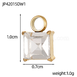 Подвески из нержавеющей стали 304 со стразами STAS-OY003-88G
