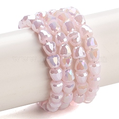 Стеклянные бусины с гальваническим покрытием &nbsp;EGLA-D030-J4mm-B03