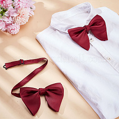 Регулируемые галстуки-бабочки из полиэстера для жениха AJEW-WH0248-768B