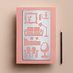 2шт 2 трафарета для резки из нержавеющей стали 304 DIY-FG0001-97